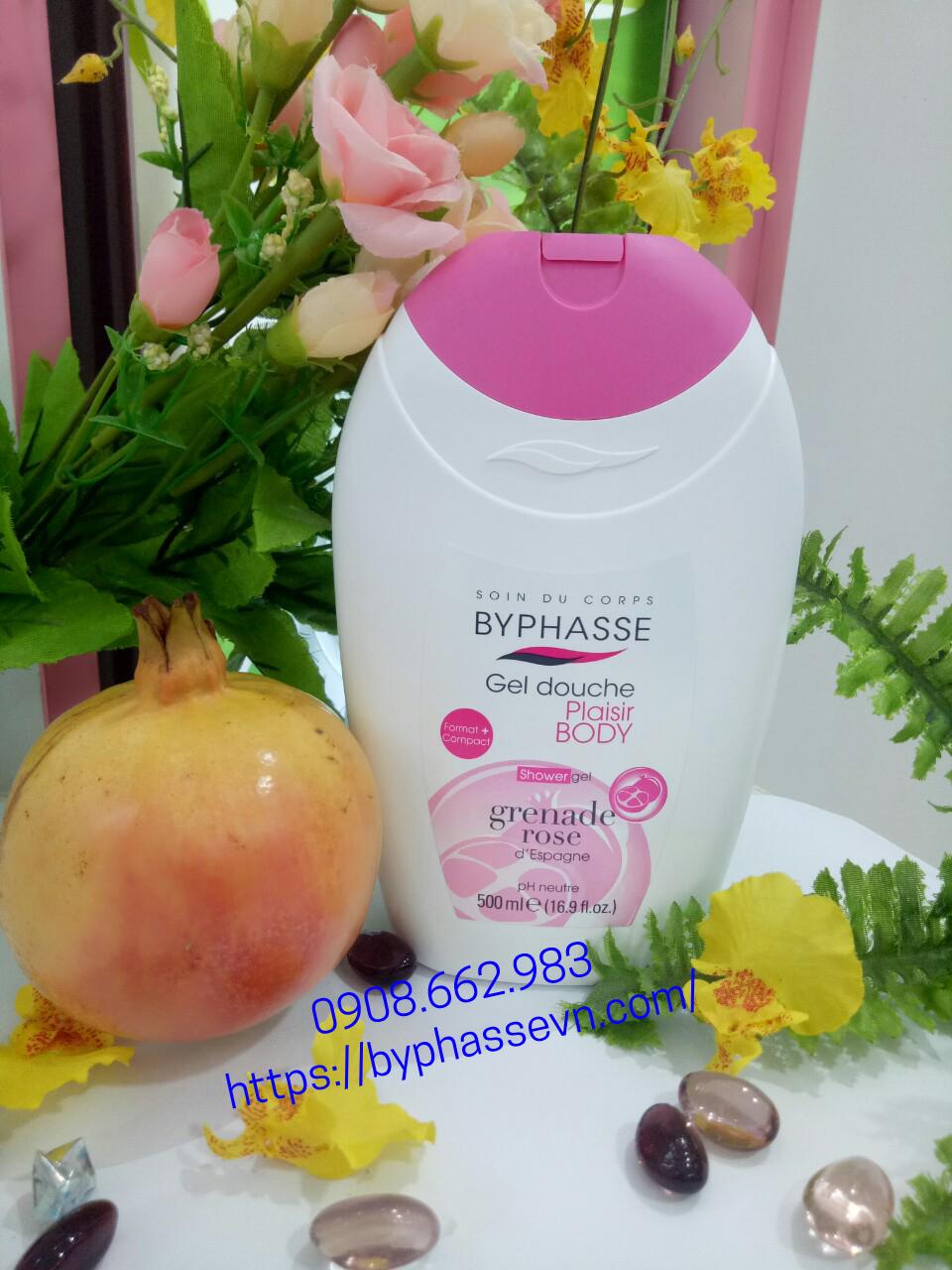 [HCM]Sữa tắm Byphasse Hương Hạt Lựu 500ml