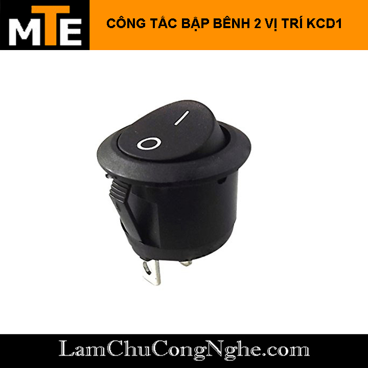 Công tắc bập bênh tròn 2 vị trí kcd1