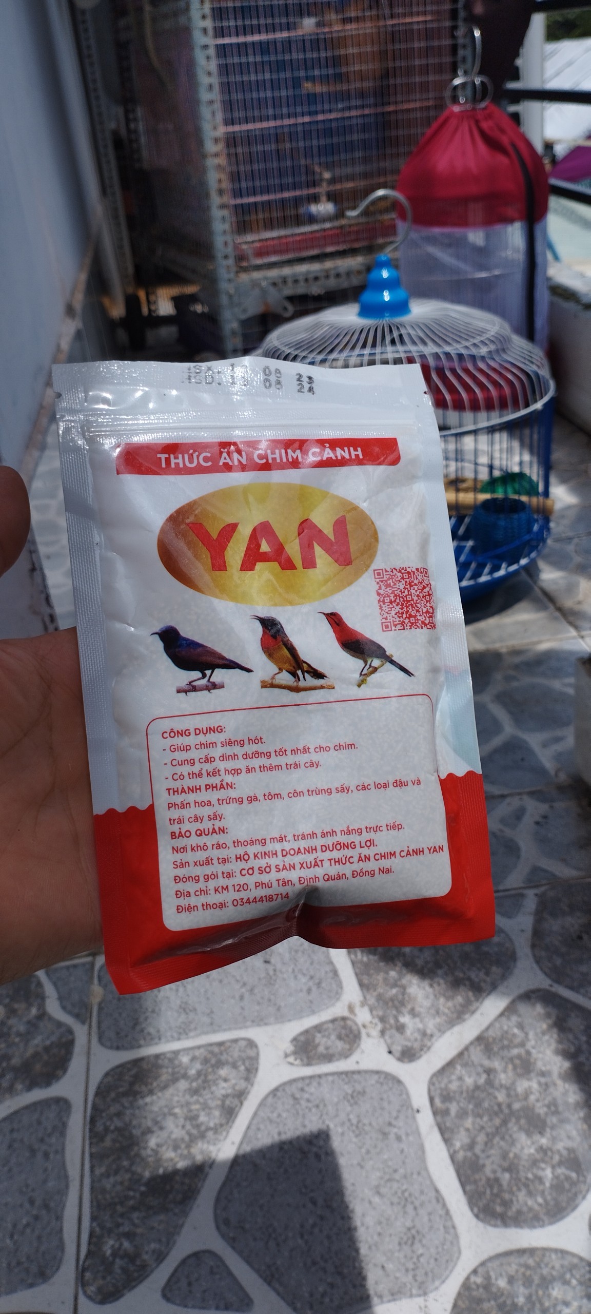 cám chim hút mật, ốc mít Yan dưỡng, hót 100g