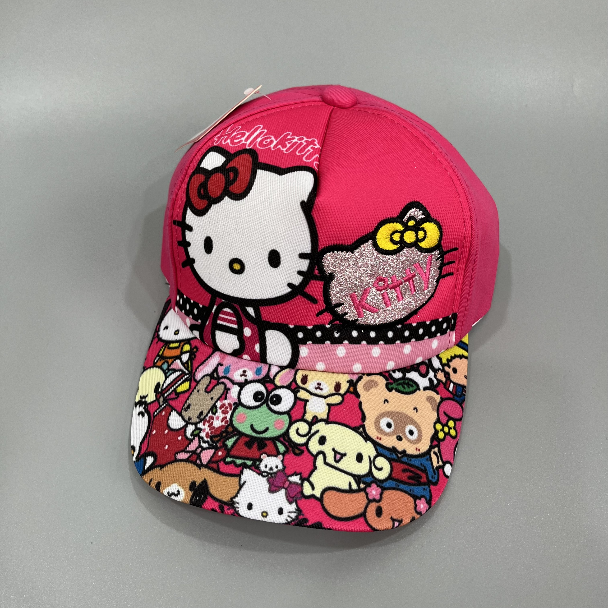 Nón kết kitty cho bé gái 2-6 tuổi, mũ lưỡi trai kitty, nón lưỡi trai kitty cho bé gái