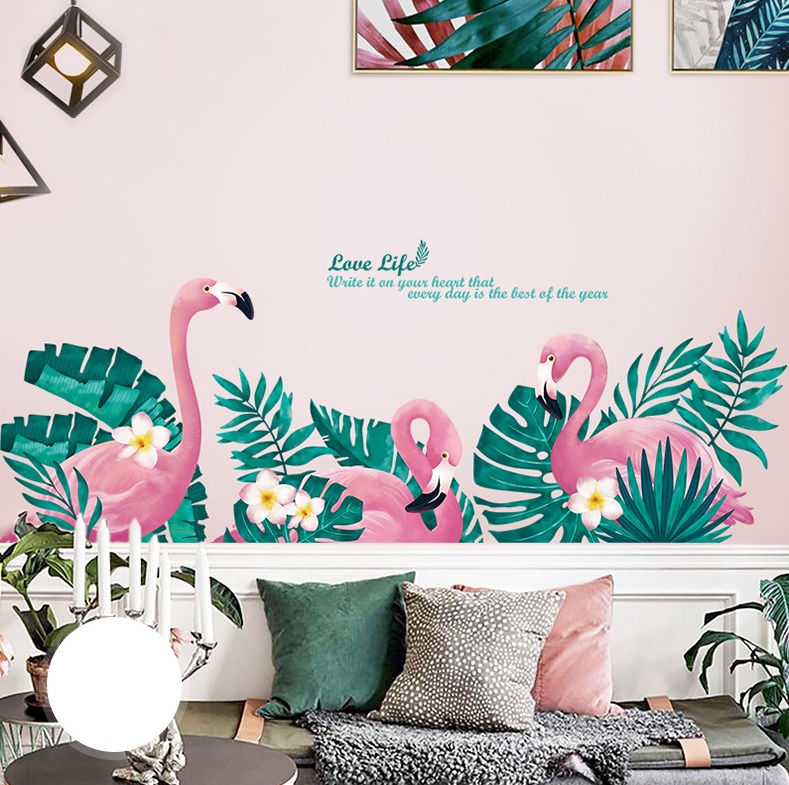 Decal dán tường Hạc hồng - C14 - Vivadecal