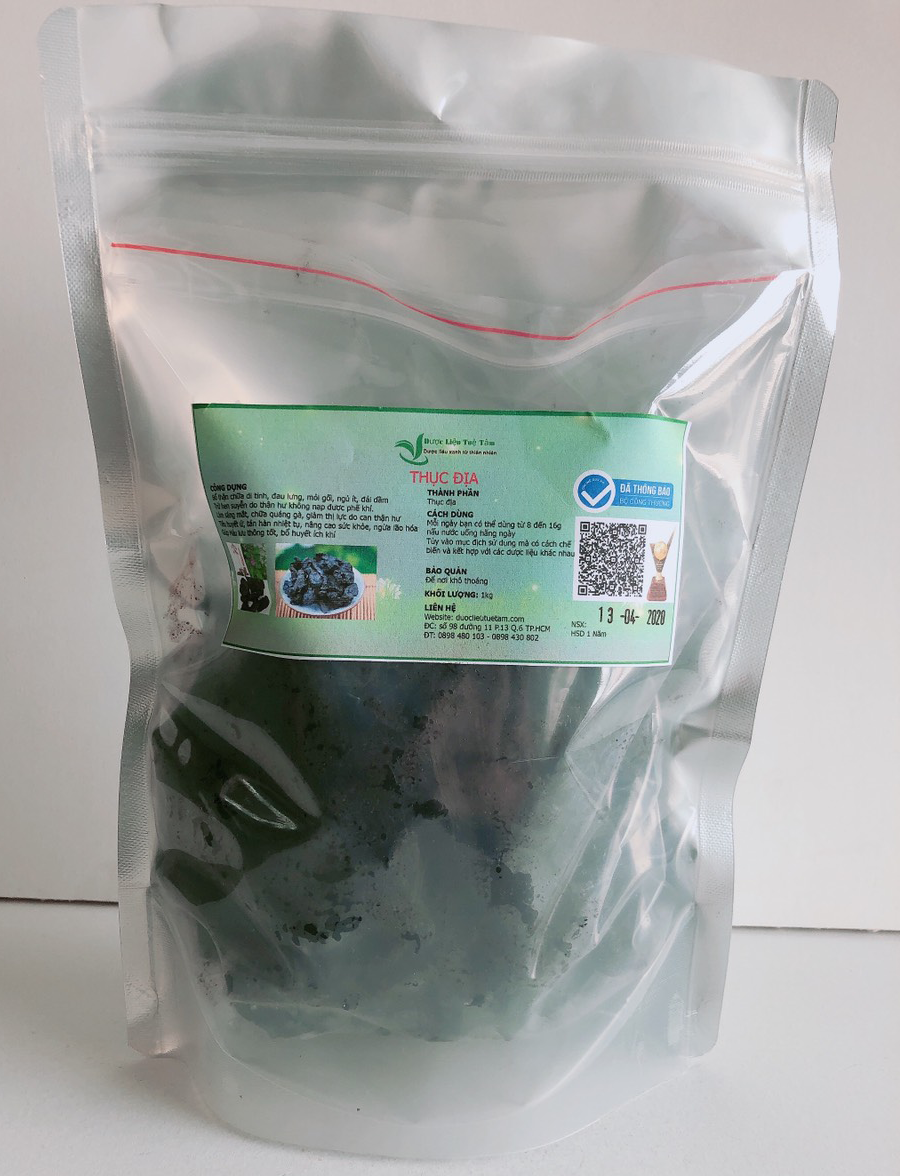 500gr Thục địa - Loại cao cấp