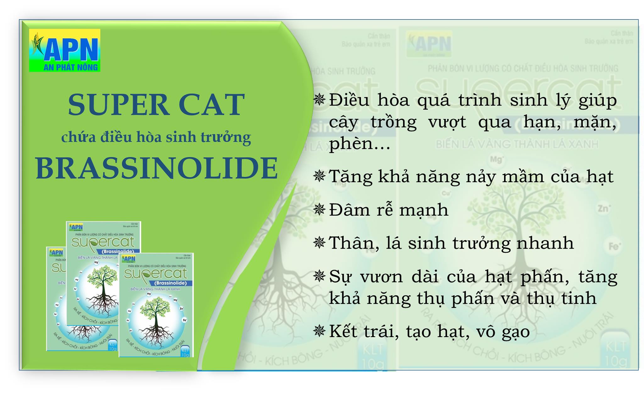 Chất điều hòa sinh trưởng - SUPER CAT (hộp 10 gói)