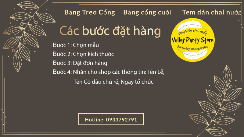 Bảng Treo Cổng Cưới