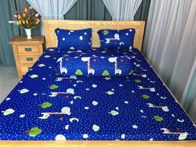 trọn bộ ga thun lạnh hàng quốc 1m8x2m