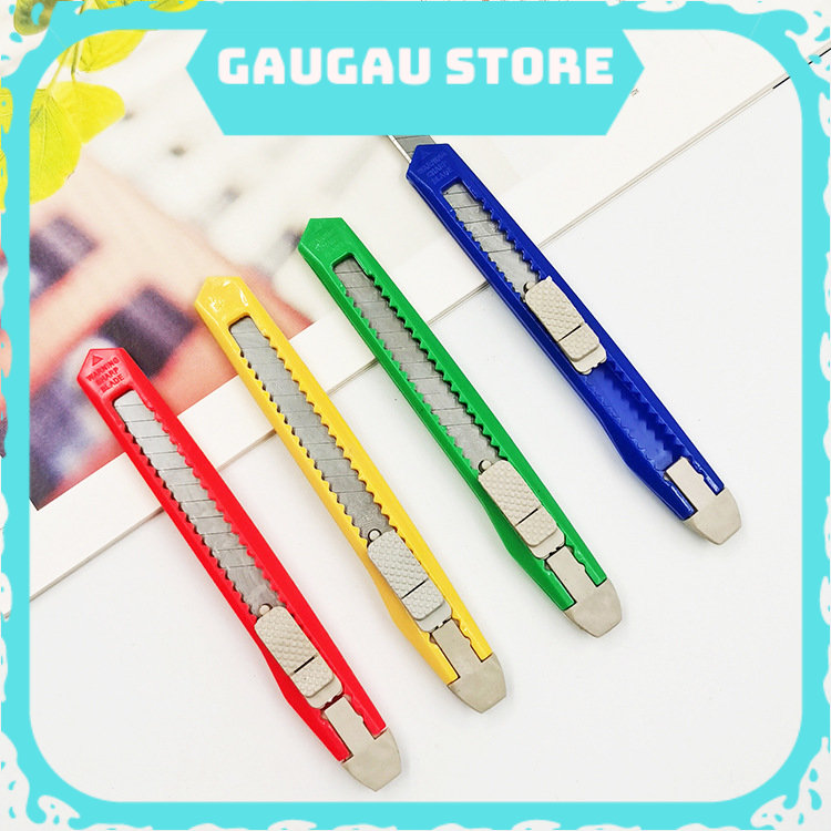 Dao rọc giấy mini nhỏ gọn tiện dụng mẫu basic nhiều màu xinh xắn