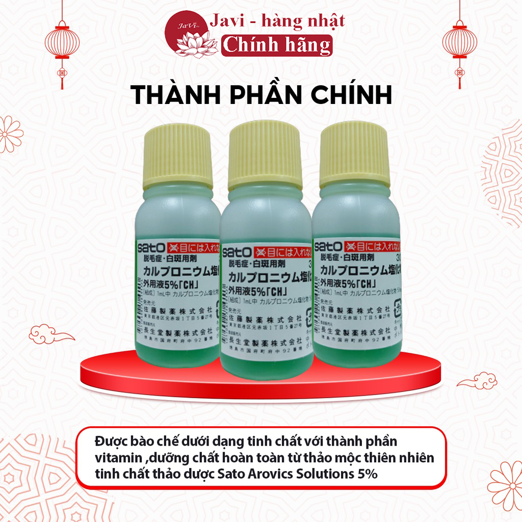 Serum Mọc Tóc Sato Nhật Bản Tinh Chất Mọc Tóc Sato Nhật Bản 30ml