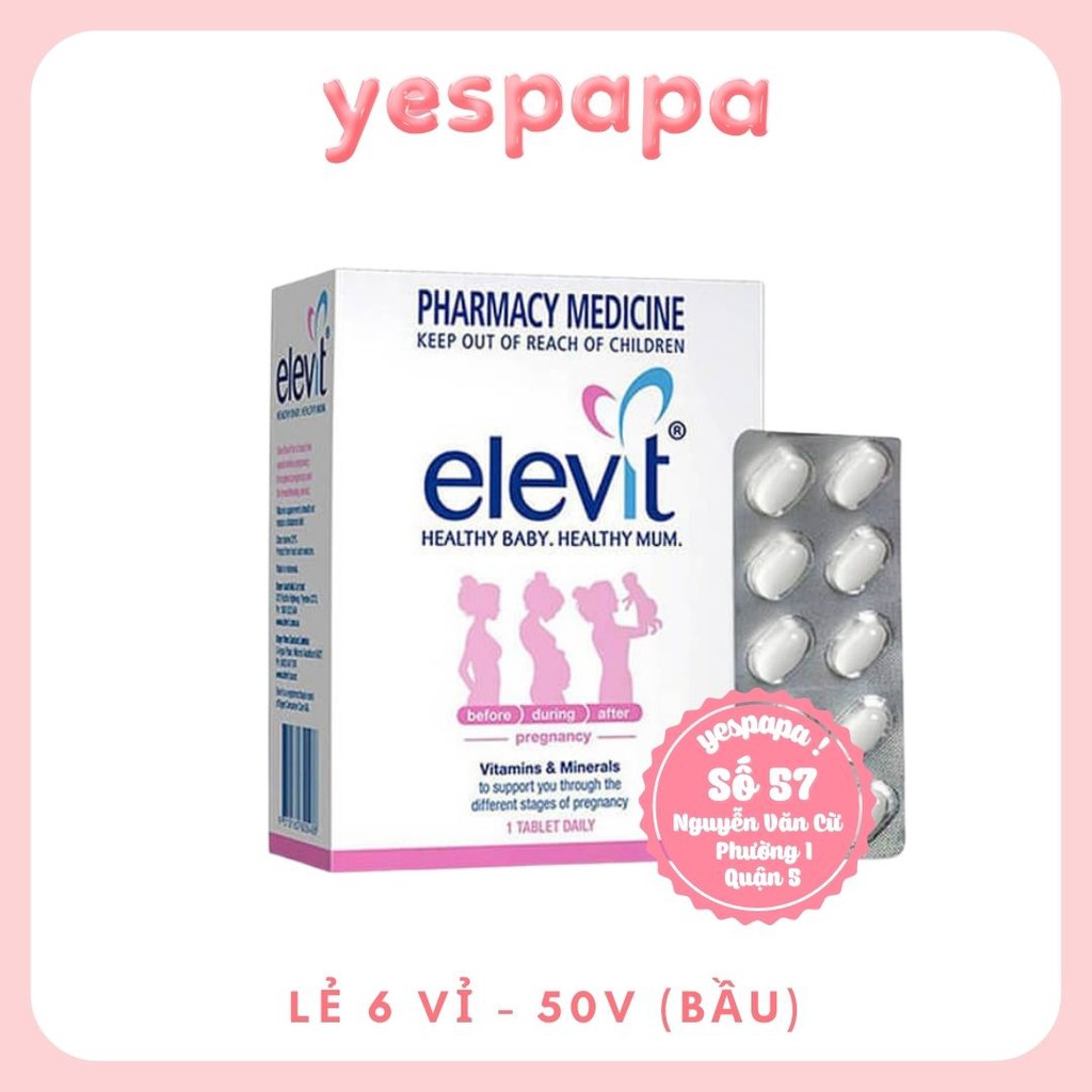 [HÀNG CHÍNH HÃNG] Vitamin tổng hợp Elevit cho phụ nữ sau sinh (60v)