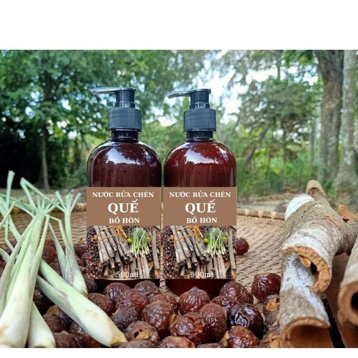 Nước RỬA CHÉN QUẾ Bồ Hòn 500ml.