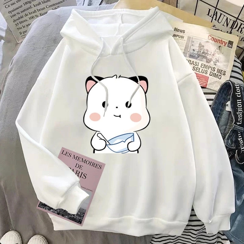Áo hoodie nữ, set áo hoodie in hình mèo cute