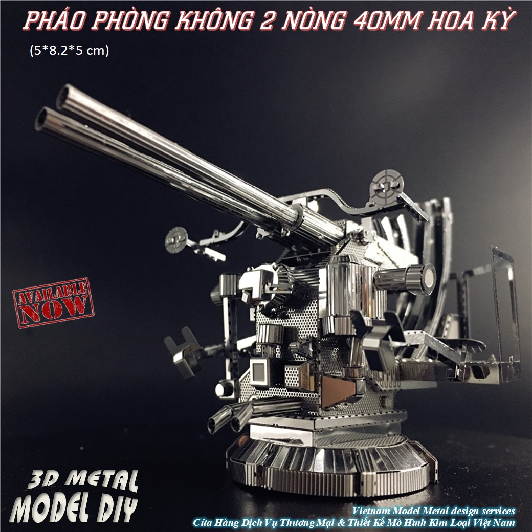 Mô Hình Xe Pháo Bộ Binh (Kim loại lắp ghép 3D)