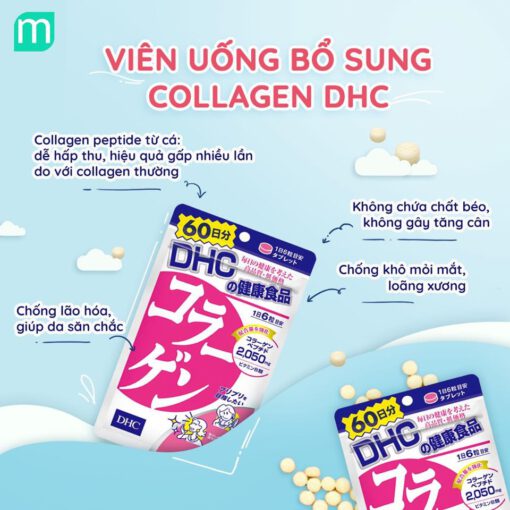 Viên Uống DHC Bổ Sung Collagen 180v