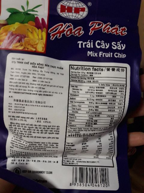 Trái Cây Sấy Thập Cẩm Hòa Phát 100G