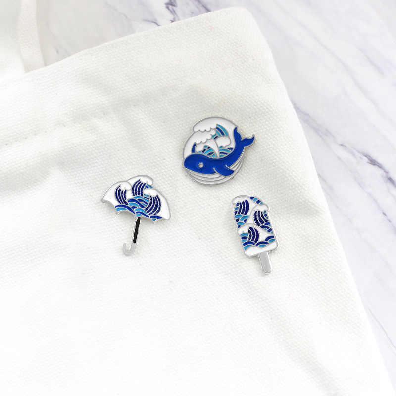 Ocean Brooch Enamel Pins Kacket Badge - GC011