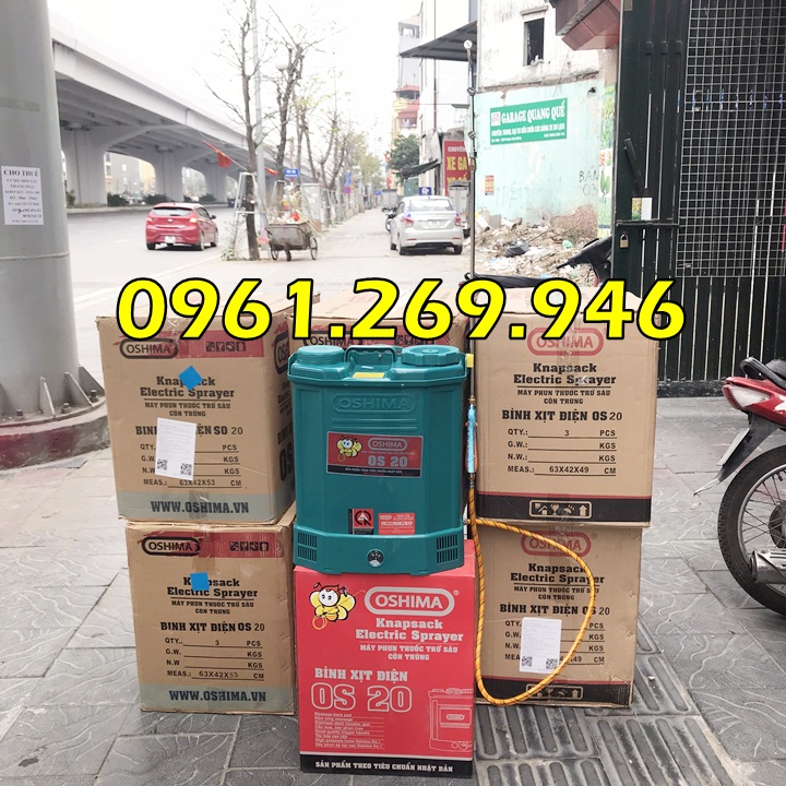 Bình xịt điện Oshima OS20 - Bình xịt 20L đeo lưng