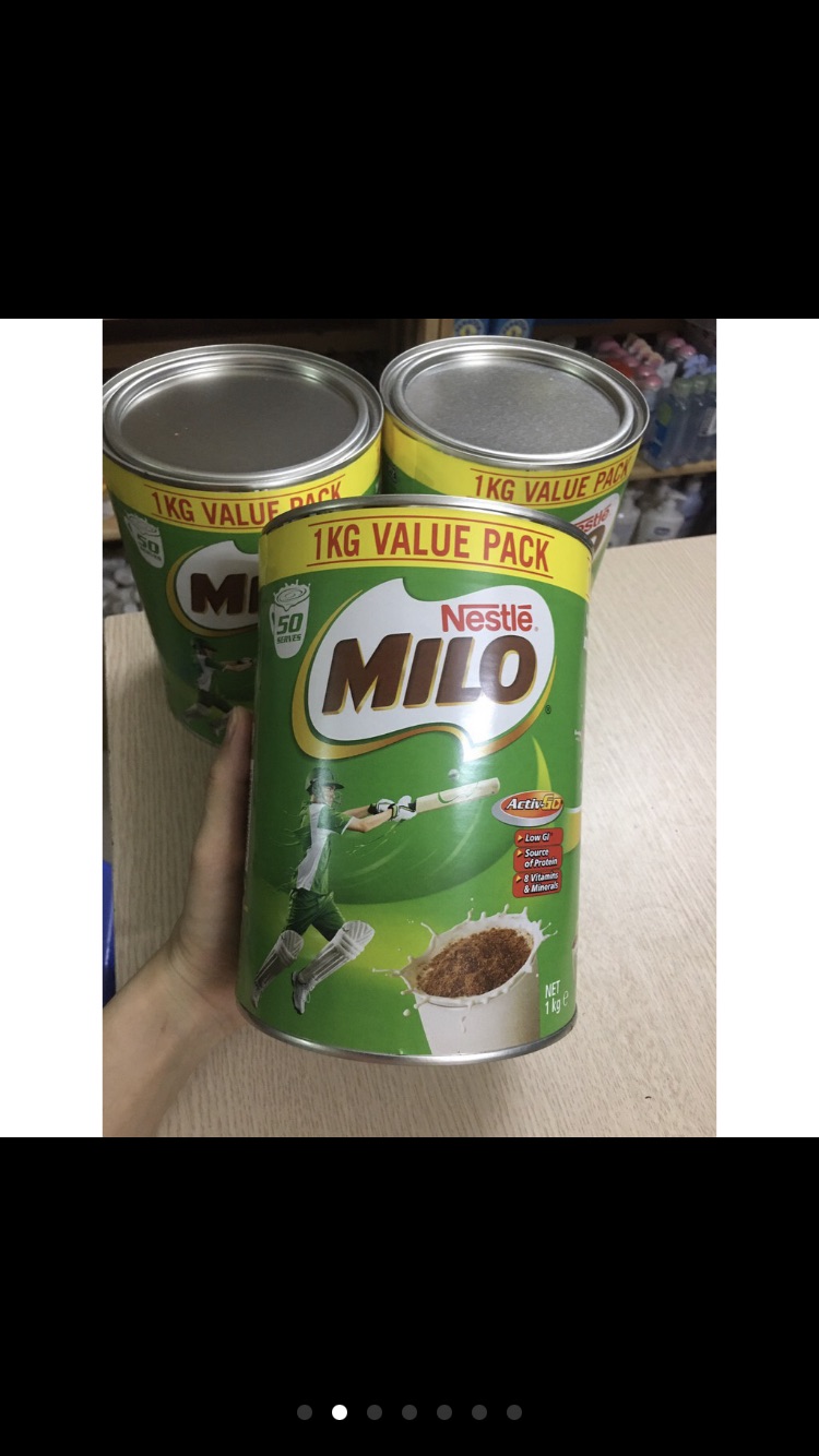 Sữa milo úc hộp 1kg 3/2023