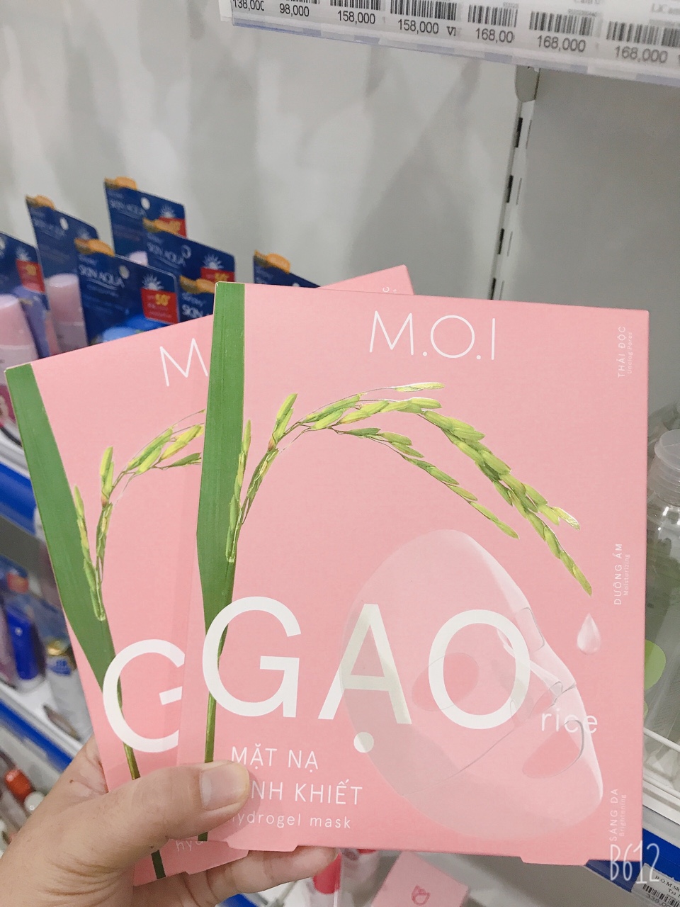 [HCM][Hàng Chính Hãng - Mua 3 tặng 1 ] MẶT NẠ GẠO TINH KHIẾT M.O.I HỘP 3 MIẾNG