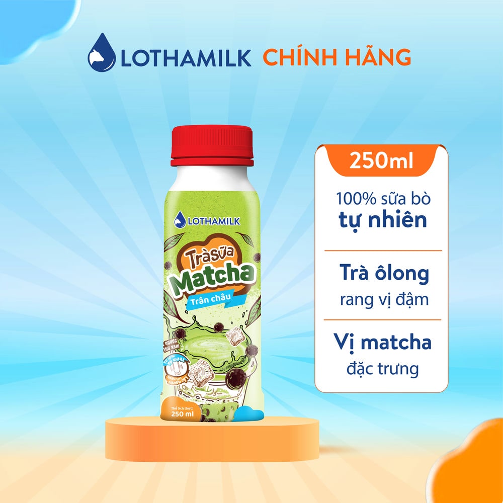 Trà Sữa Thanh Trùng Lothamilk Chai 250ml