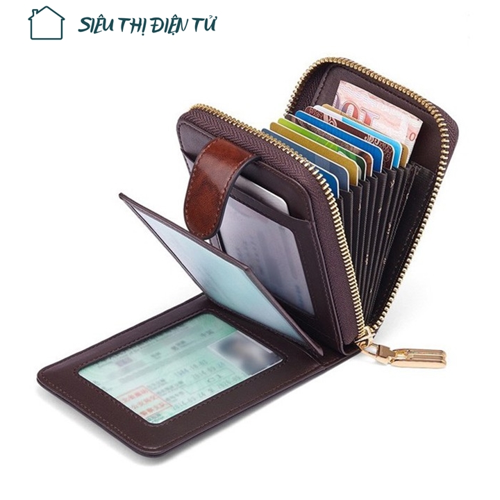 Sieuthidientu Bóp Ví Ngang Dido ST2965 Ứng Dụng Công Nghệ RFID Nhiều Ngăn Đựng Tiền, Thẻ ATM Chất Liệu Da Cao Cấp