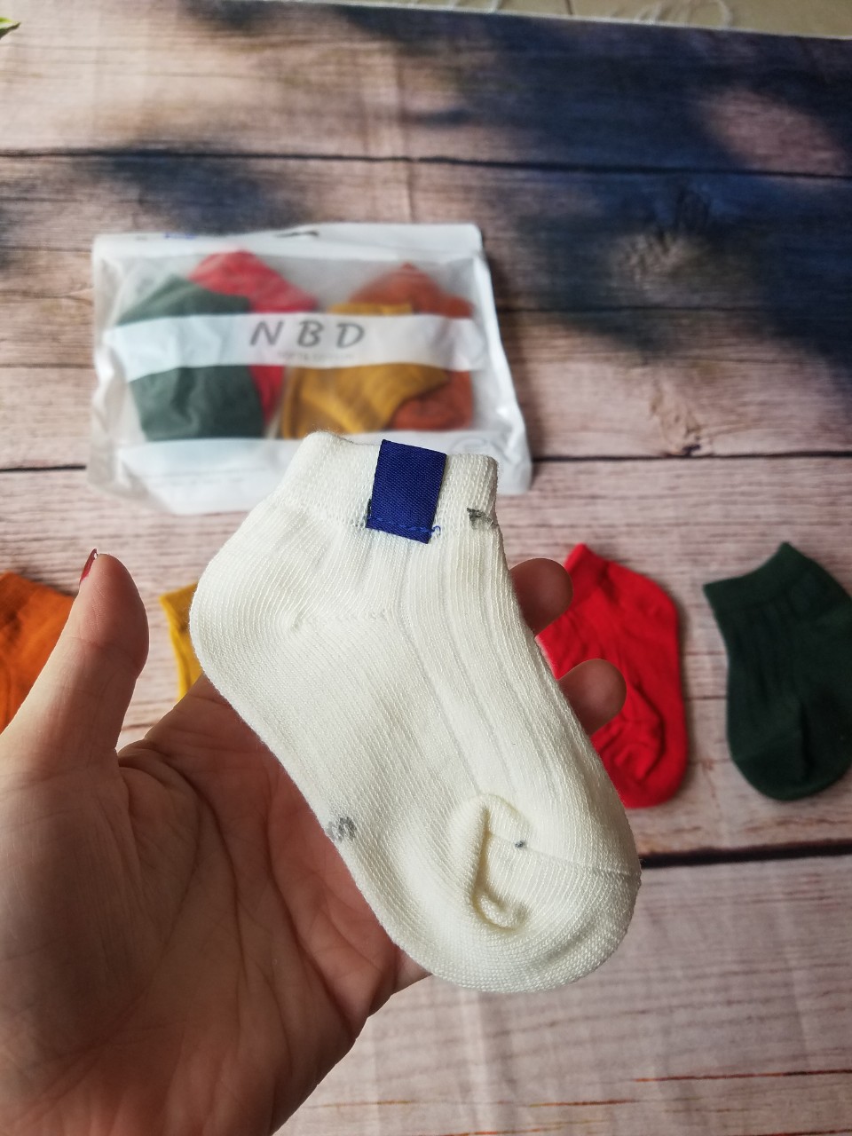 Combo 5 đôi tất gân màu NBD cho bé
