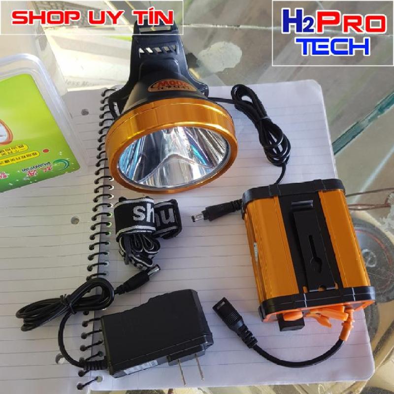 Đèn pin đội đầu siêu sáng NO-9806 200W, pin khủng 16000Mah kiêm pin sạc dự phòng, sáng trắng hoặc vàng