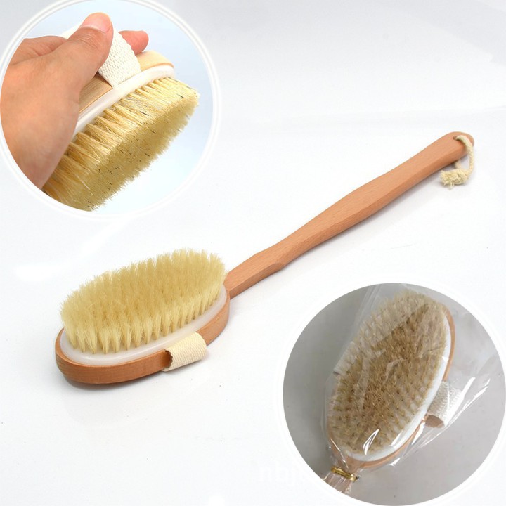 Cọ chà lưng cán gỗ dài siêu tiện dụng