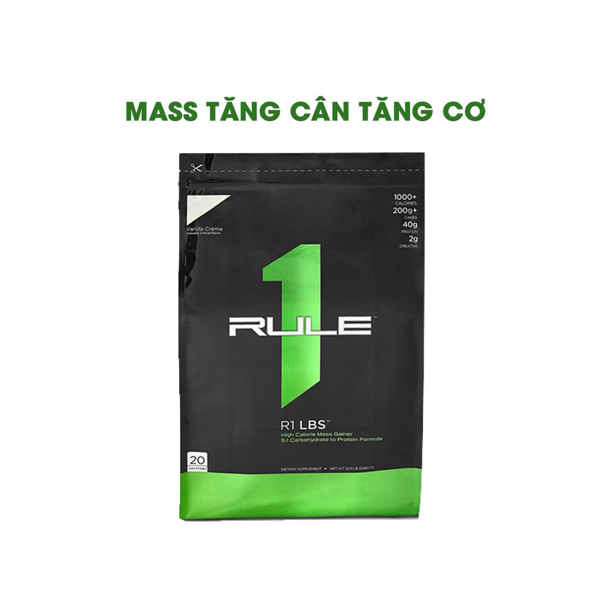 RULE1 MASS GAINER - TĂNG CƠ TĂNG CÂN CHẤT LƯỢNG (12 lbs)