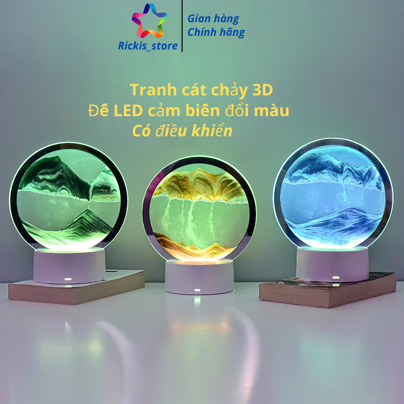Tranh cát chuyển động 3D có đèn Led