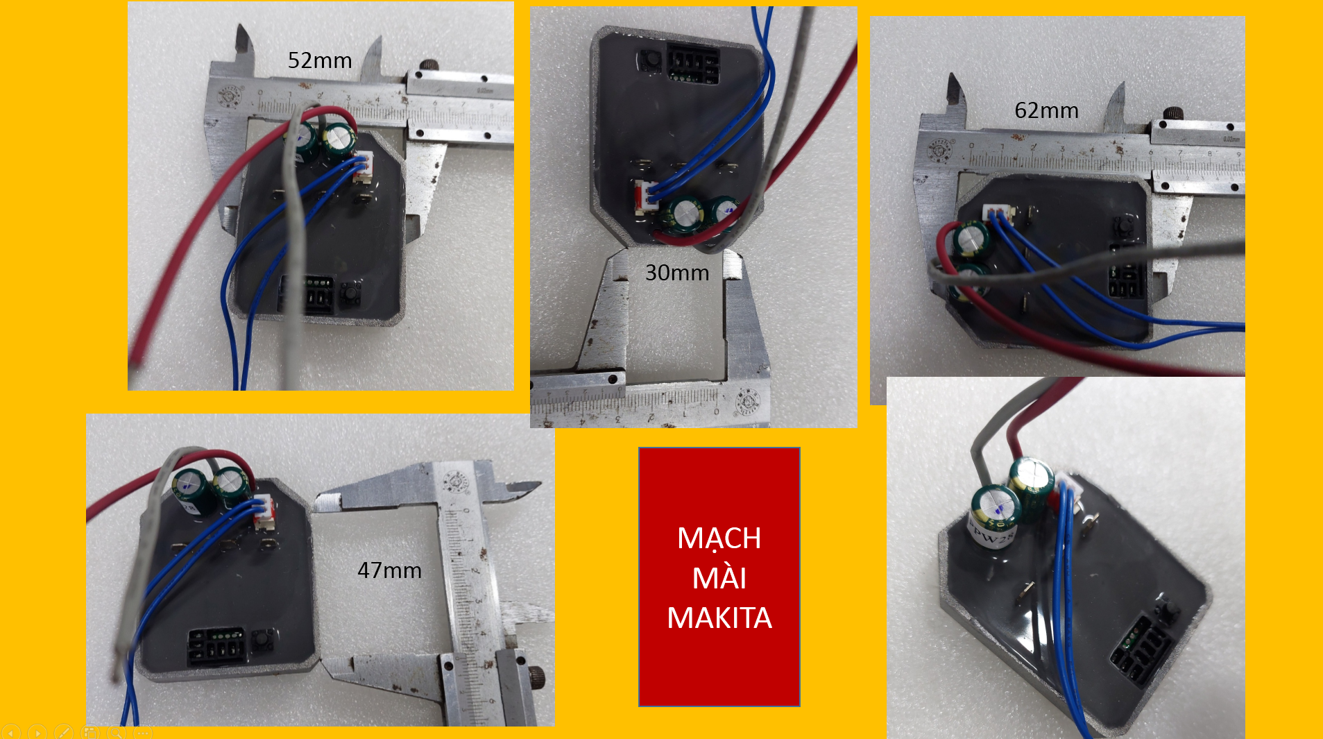 Mạch máy mài makita, mạch điều khiển máy mài không chổi than mkt