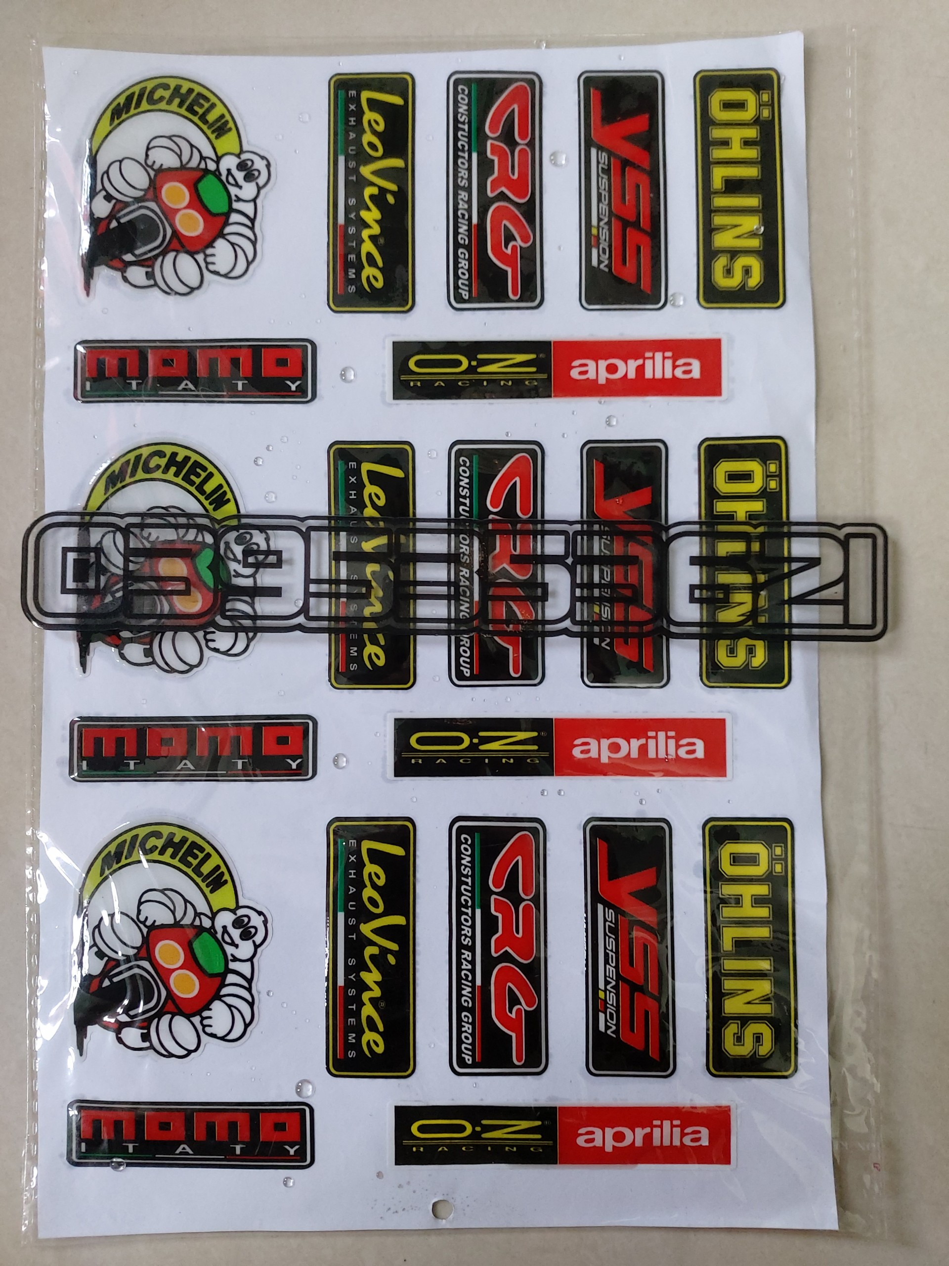 Logo nổi nhãn hiệu xe máy trọn bộ 18x25cm