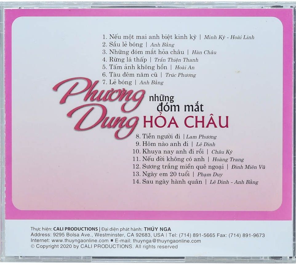 Phương Dung - Nhung Dom Mat Hoa Chau (Cd phiên bảnF1)
