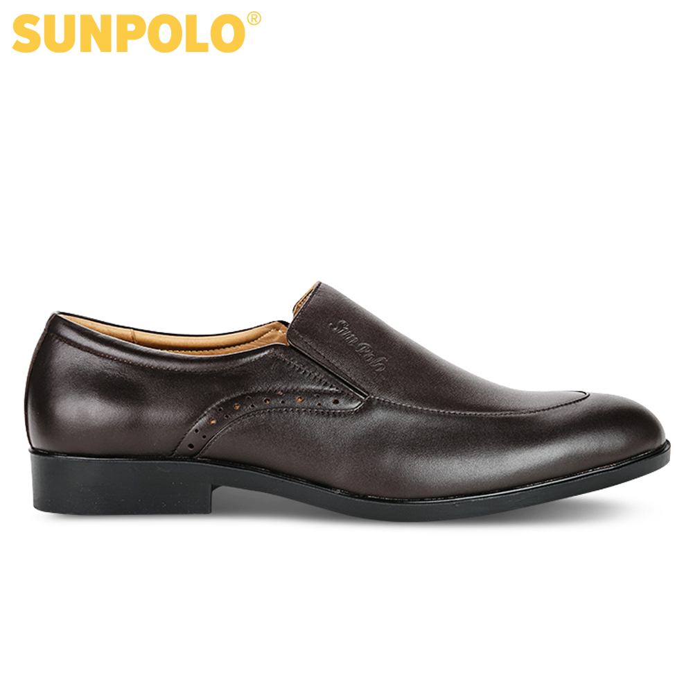 Men leather formal shoes (black, brown)