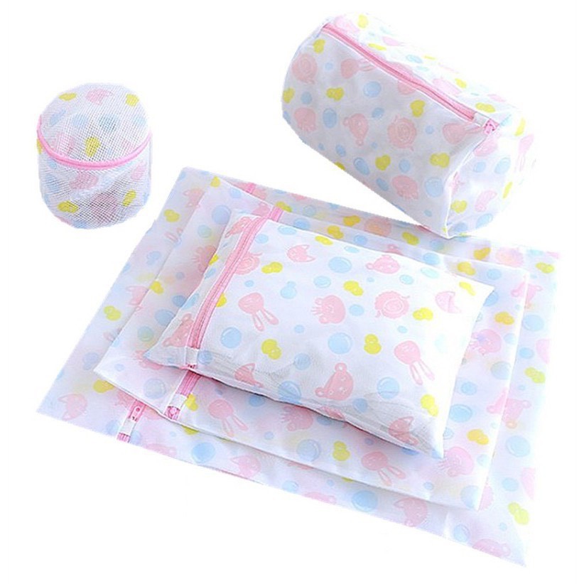 Túi lưới giặt đồ 1 set 5 chi tiết đựng được nhiều mẫu quần áo, túi lưới giặt đựng quần áo đồ lót trong máy giặt - túi giặt bảo quản quần áo nhiều size, túi lưới giặt đồ cho máy giặt, túi giặt cao cấp vải mịn