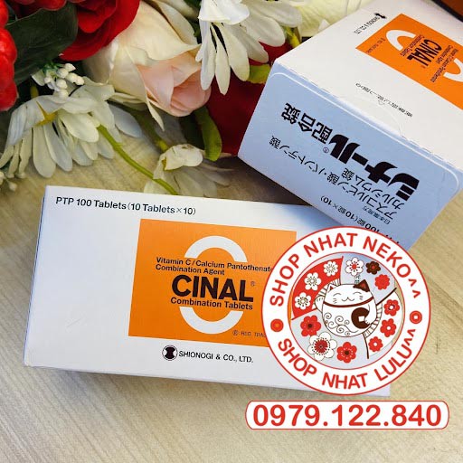 Hộp 100 viên uống trắng da cinal c nhật bản