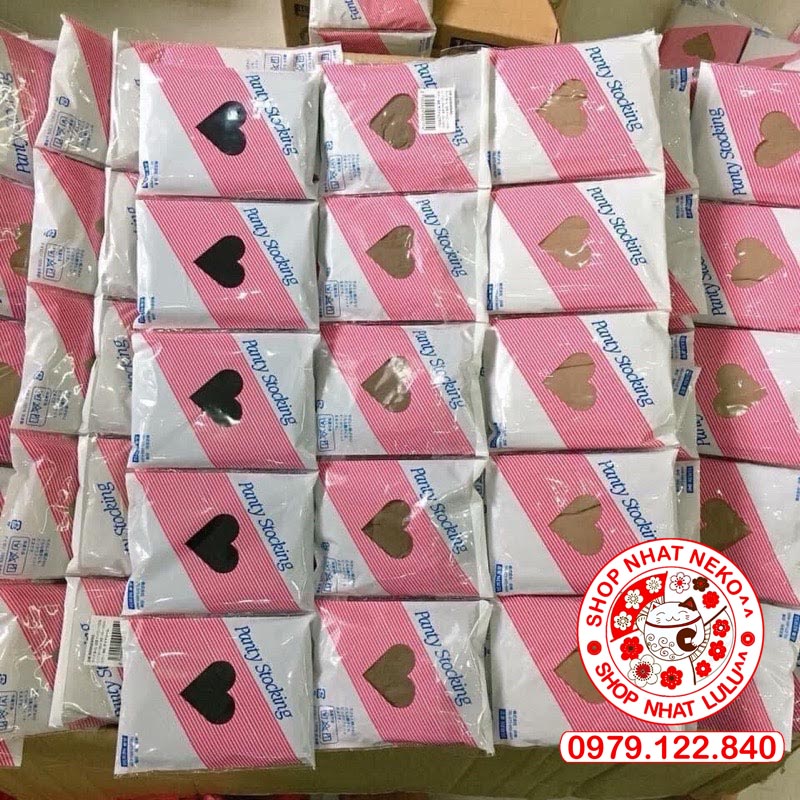 Quần tất panty stocking nhật dây 5 chiếc màu đen, da chân, cát cháy