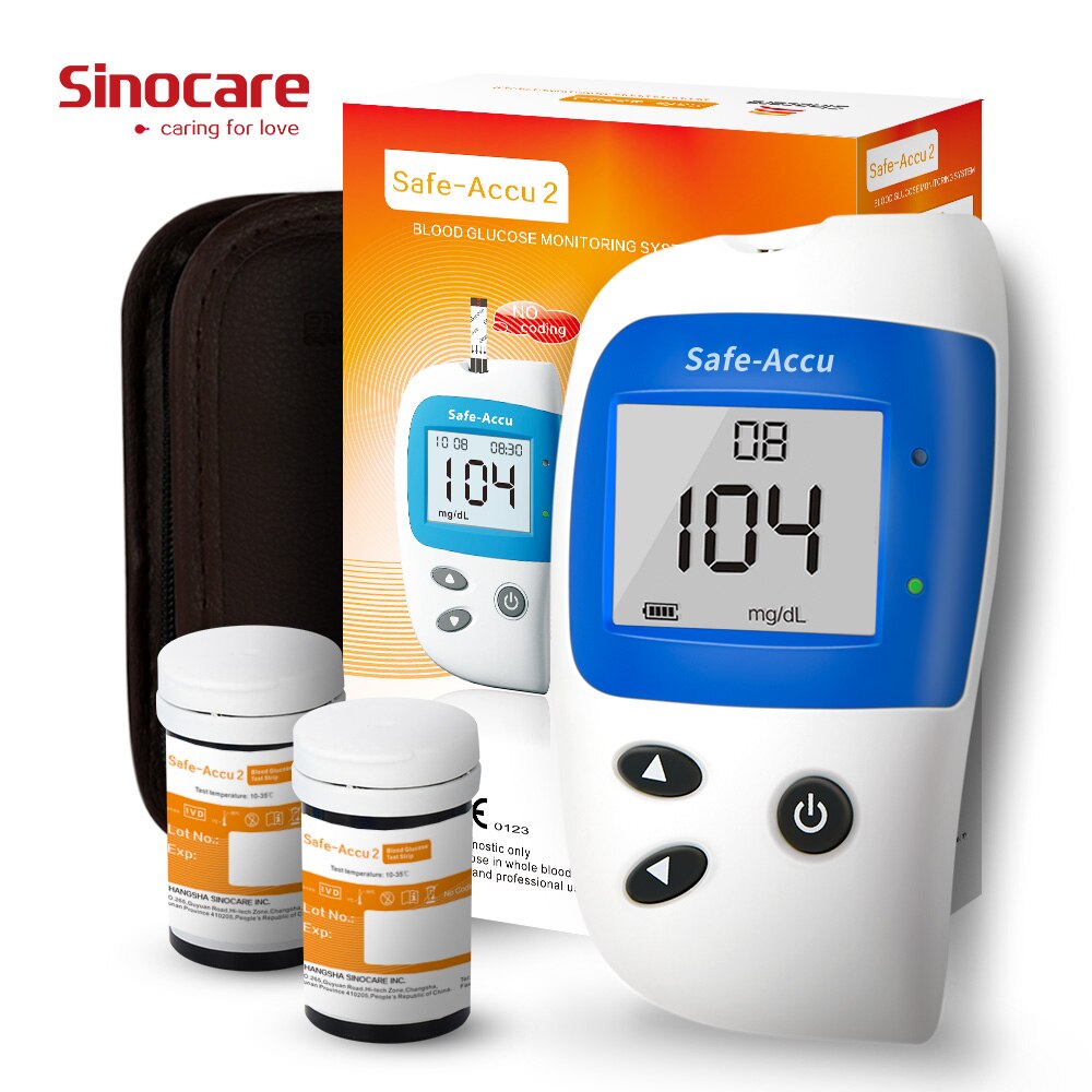 Máy đo đường huyết kỹ thuật số cao cấp Sinocare safe