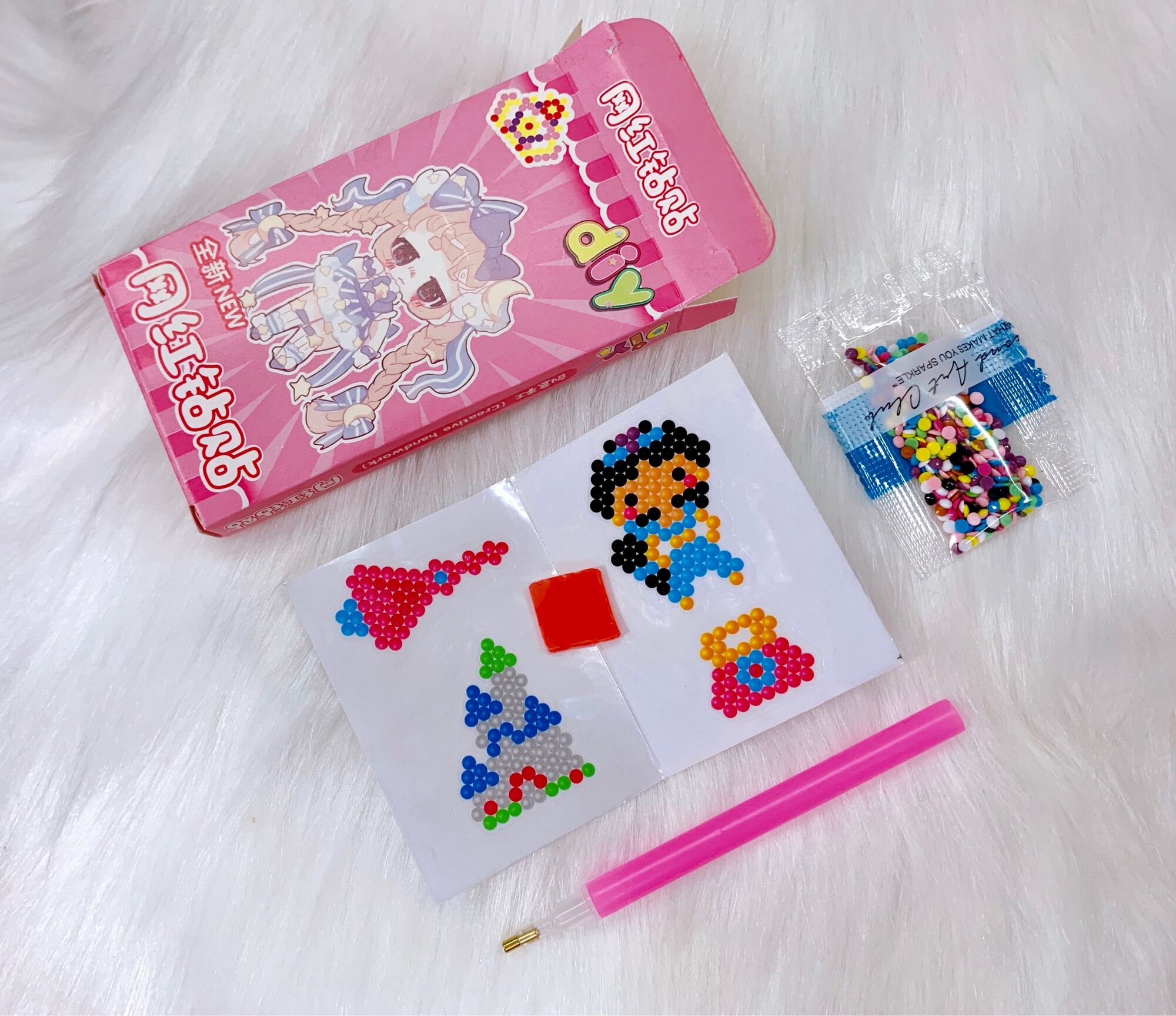 Tranh đính hạt đá sticker 3D mini siêu hạt dẻ cho bé