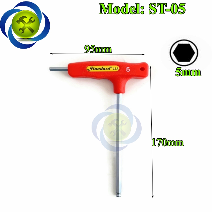 [HCM]LỤC GIÁC BI CHỮ T 5MM STANDARD ST-05