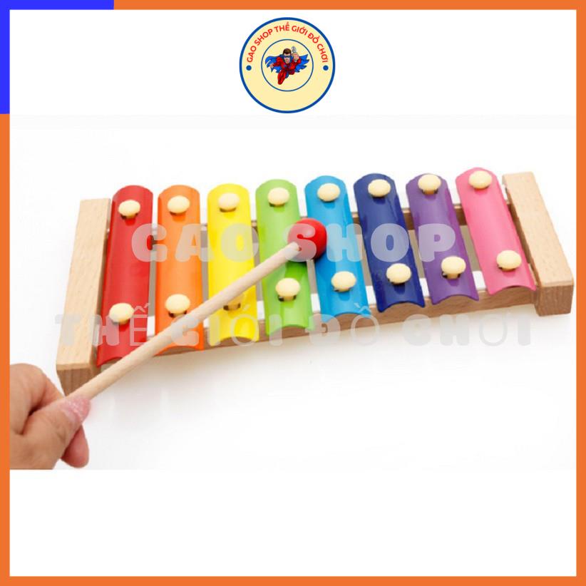 Đồ chơi giáo dục đàn gỗ 8 quãng màu sắc cho bé phát triển tài năng, năng khiếu âm nhạc - Gao Shop