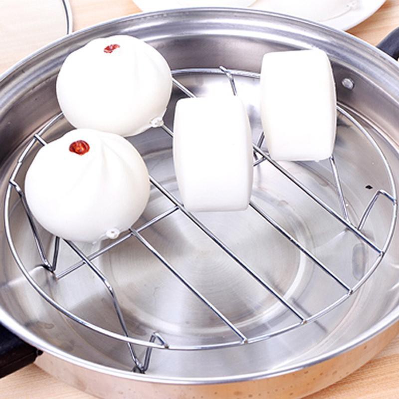 Giá hấp inox lót đáy nồi, rế hấp vỉ hấp tiện lợi