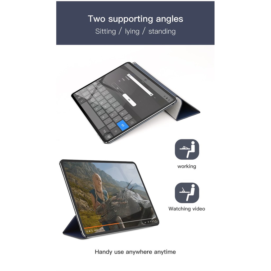 Bao da Baseus Simplism Y-Type Leather cho iPad Pro 11/12.9 inch(2018)