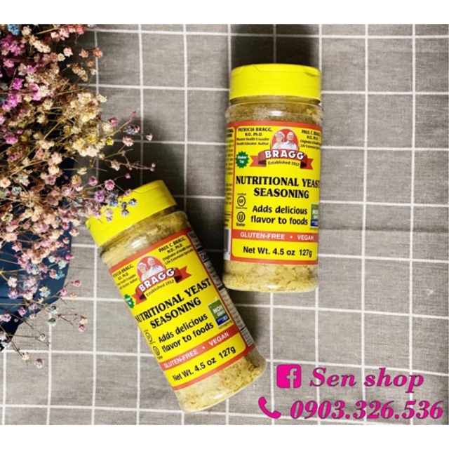 Men dinh dưỡng hữu cơ (Bragg Nutritional Yeast) - 127g