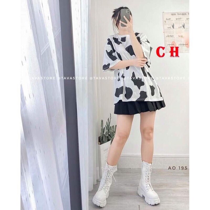 SET VÁY TENNIS + TSHIRT BÒ SỮA