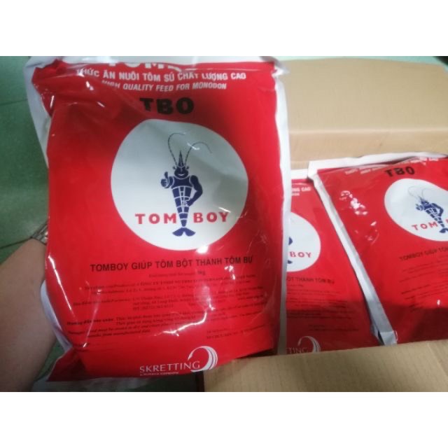 CÁM TOMBOY SỐ 0  HẠT MỊN THỨC ĂN CHO TÔM, TÉP, CÁ CON