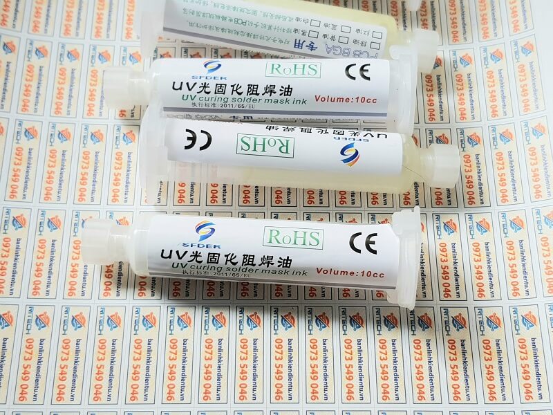 TIP Phủ Mạch UV Màu Trắng