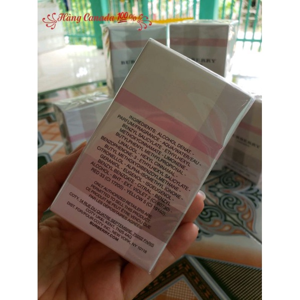 Nước Hoa Nữ Bubery London EDP 30ml Canada