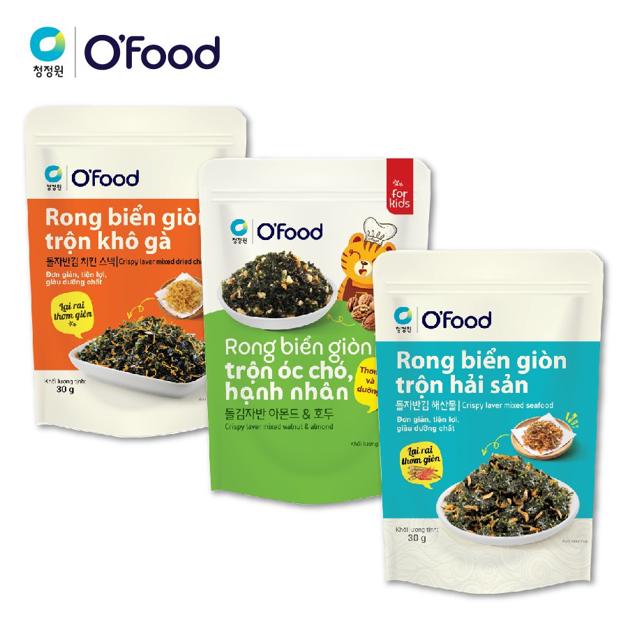 Rong biển rắc cơm/ trộn cơm đủ vị Ofood 30gr