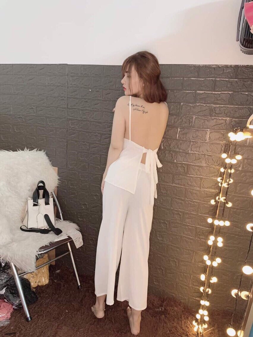 Sét bộ 2 dây nơ sau hở lưng-thh