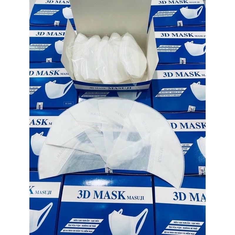 Một Thùng Khẩu Trang 3D Mask Masuji  (50 hộp)