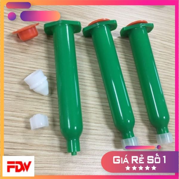 Bảng giá 10 bộ ống keo xanh chống tia UV kiểu Nhật 10cc 4 chi tiết OK-X-10ML color syringe